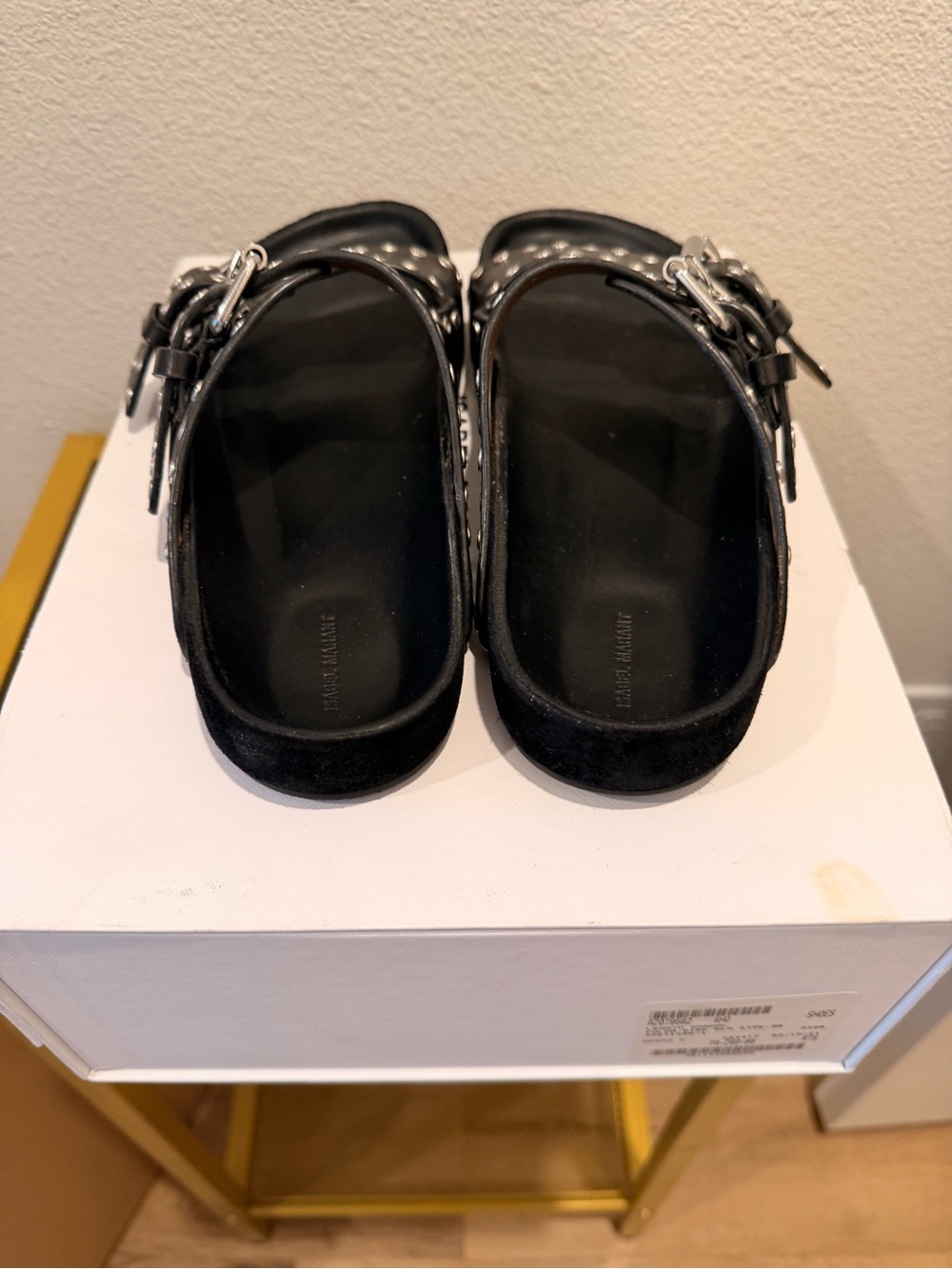 Isabel Marant Lennyo Black Studded Sandals, 39 - Picture 7 of 12